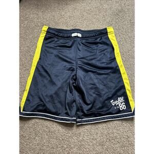 Boy’s Size XL 12 Gap Kids Vintage Navy Blue & Yellow Athletic Shorts